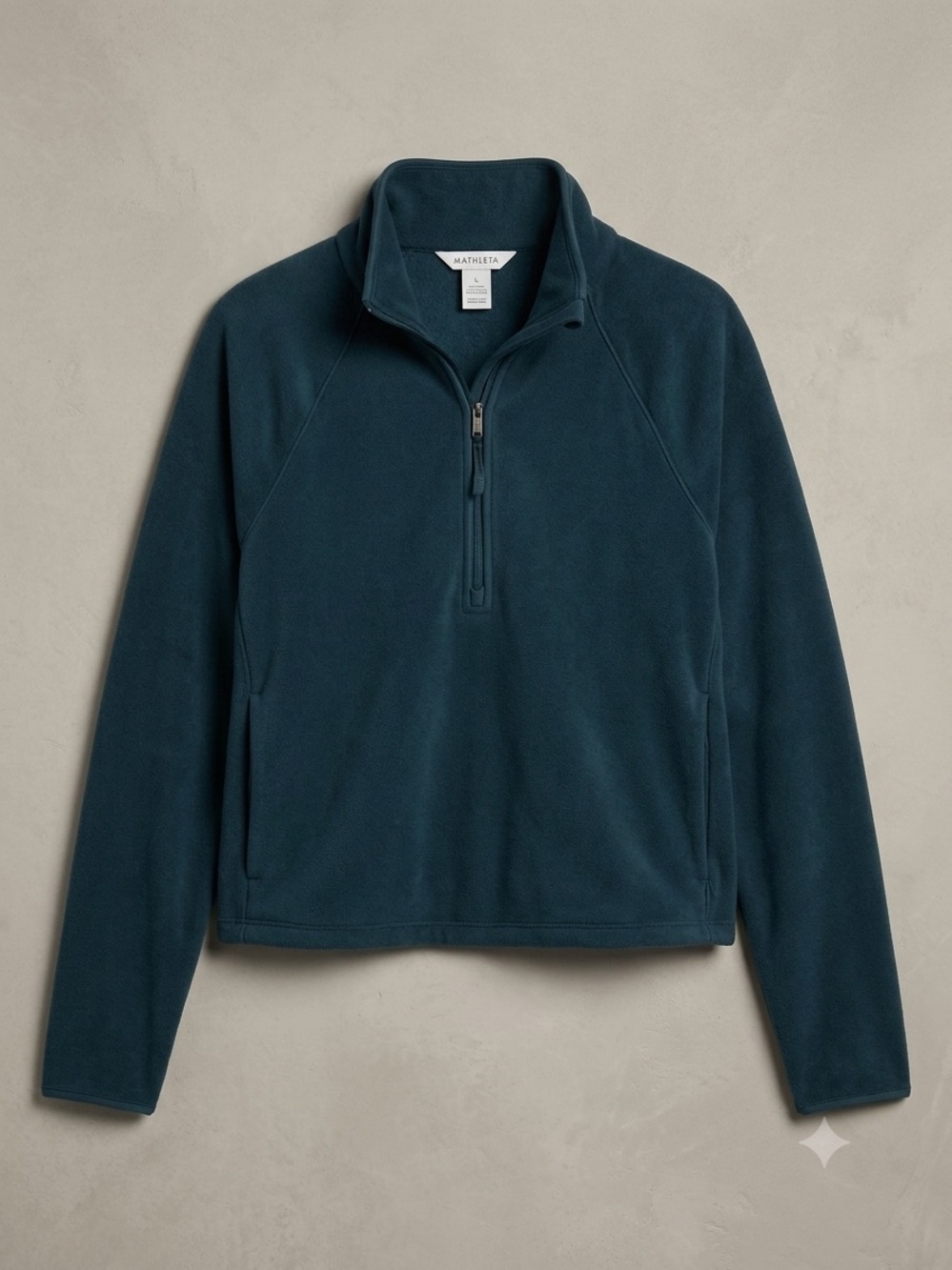 Athleta Black Fleece Half-Zip Pullover